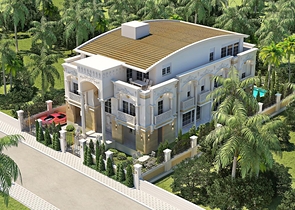 فيلا 8 + 2 على الطراز المغربي في انطاليا 800 متر من البحر