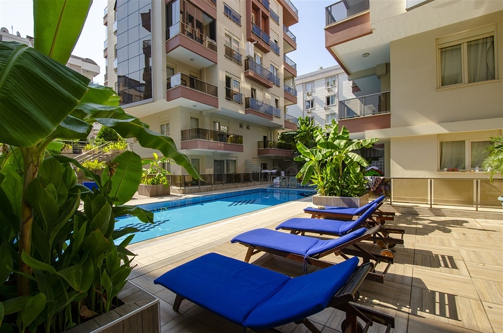 شقة 1 +1 مع الأثاث في ليمان 350 متر إلى البحر