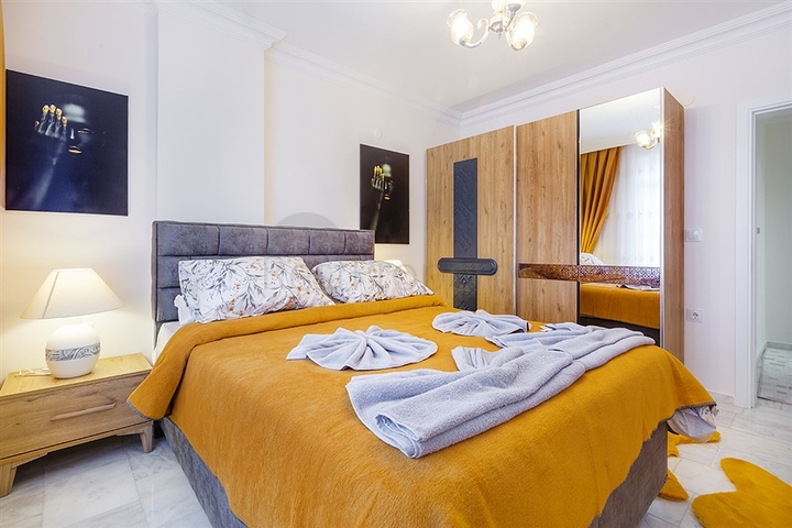 شقة غرفتين وصالة - مفروشة - في مهموتلار / الانيا 