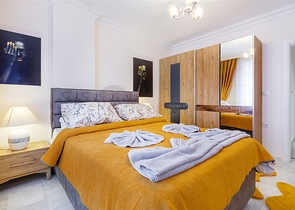 شقة غرفتين وصالة - مفروشة - في مهموتلار / الانيا 