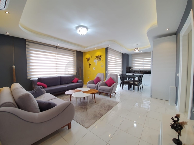 تصميم مميز - شقة مفروشة - ضمن مجمع فاخر في مهموتلار/ الانيا 