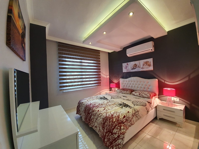 تصميم مميز - شقة مفروشة - ضمن مجمع فاخر في مهموتلار/ الانيا 