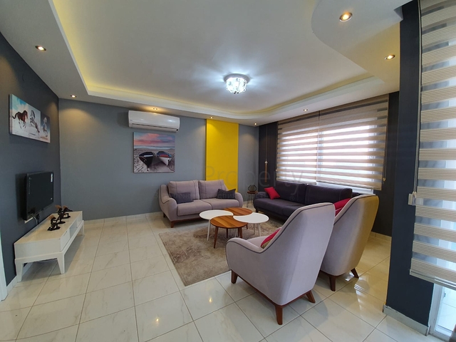 تصميم مميز - شقة مفروشة - ضمن مجمع فاخر في مهموتلار/ الانيا 