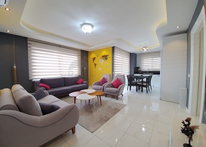 تصميم مميز - شقة مفروشة - ضمن مجمع فاخر في مهموتلار/ الانيا 