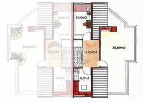فيلا منفصلة 3 + 1 مع الأثاث في لارا أنطاليا