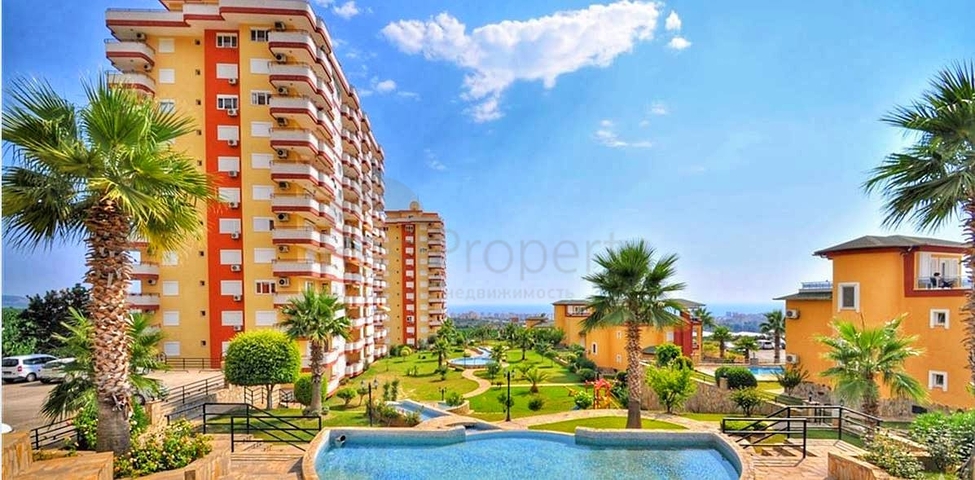 اطلالة بحر وقلعة - شقة عائلية 3 غرف وصالة - سعر منافس - ضمن منطقة مهموتلار / الانيا 