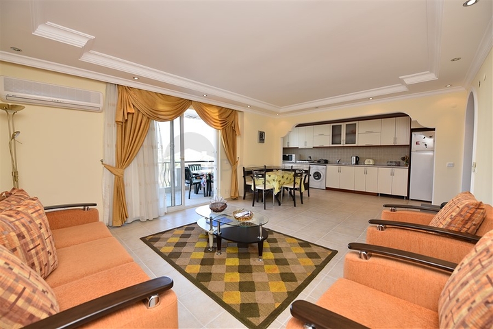 شقة غرفتين وصالة - مفروشة - ضمن مجمع سكني - في مهموتلار / الانيا 