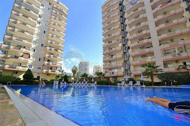 شقة غرفتين وصالة - مفروشة - ضمن مجمع سكني - في مهموتلار / الانيا 