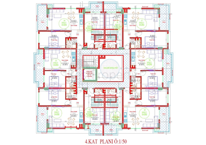 للمستثمرين - شقق ضمن مجمع سكني - قريب من البحر - في مهموتلار / الانيا 