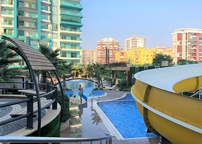 اطلالة بحر - مجمع 5 نجوم - شقة غرفة وصالة - في مهموتلار / الانيا 