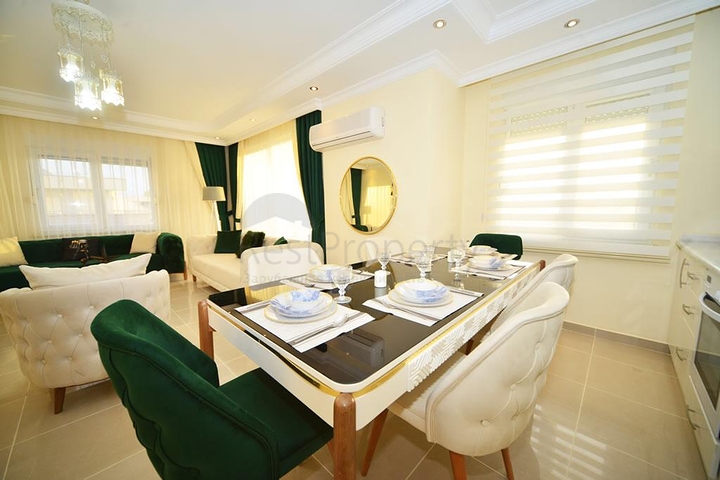 قريبة من البحر - شقة عائلية واسعة - مفروشة بالكامل - في مهموتلار / الانيا 