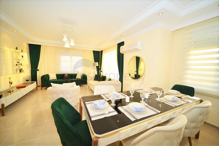 قريبة من البحر - شقة عائلية واسعة - مفروشة بالكامل - في مهموتلار / الانيا 