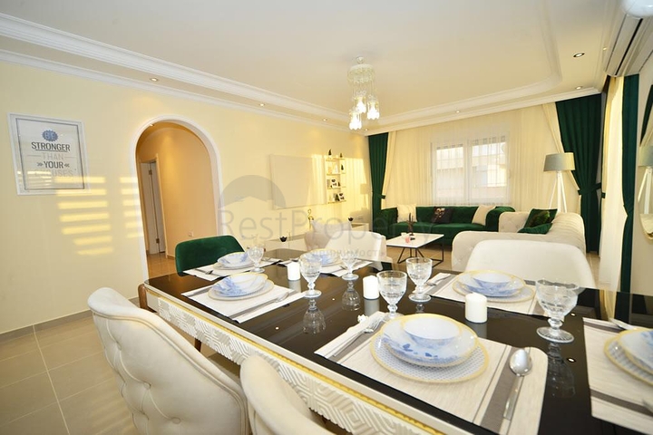 قريبة من البحر - شقة عائلية واسعة - مفروشة بالكامل - في مهموتلار / الانيا 