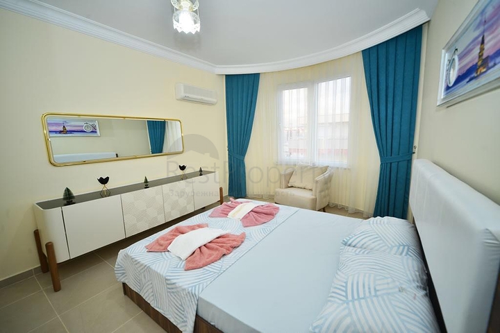 قريبة من البحر - شقة عائلية واسعة - مفروشة بالكامل - في مهموتلار / الانيا 