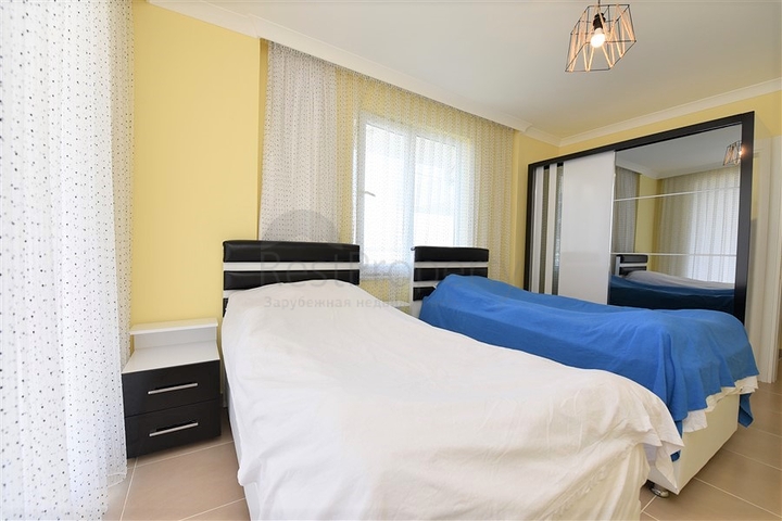 سعر مناسب - شقة مؤثثة - تصميم 2 غرفة وصالة - في مهموتلار / الانيا 