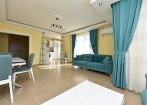 سعر مناسب - شقة مؤثثة - تصميم 2 غرفة وصالة - في مهموتلار / الانيا 