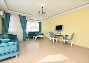 سعر مناسب - شقة مؤثثة - تصميم 2 غرفة وصالة - في مهموتلار / الانيا 