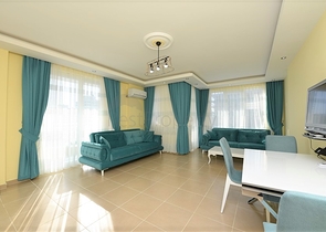 سعر مناسب - شقة مؤثثة - تصميم 2 غرفة وصالة - في مهموتلار / الانيا 