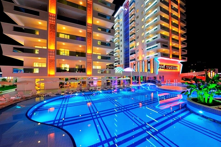 مجمع 5 نجوم - شقة مفروشة فاخرة - قريبة من البحر - في مهموتلار / الانيا 