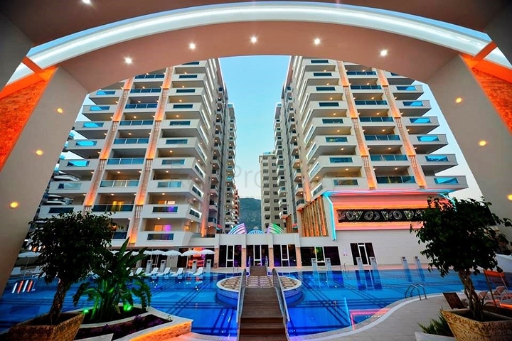 مجمع 5 نجوم - شقة مفروشة فاخرة - قريبة من البحر - في مهموتلار / الانيا 