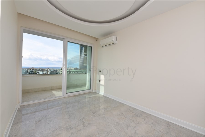 اطلالة بحرية - شقة غرفة وصالة - مجمع ذو خدمات متكاملة - في مهموتلار / الانيا 