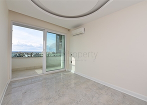 اطلالة بحرية - شقة غرفة وصالة - مجمع ذو خدمات متكاملة - في مهموتلار / الانيا 