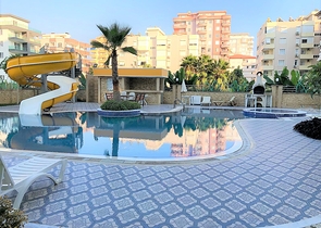 اطلالة بحرية - شقة غرفة وصالة - مجمع ذو خدمات متكاملة - في مهموتلار / الانيا 