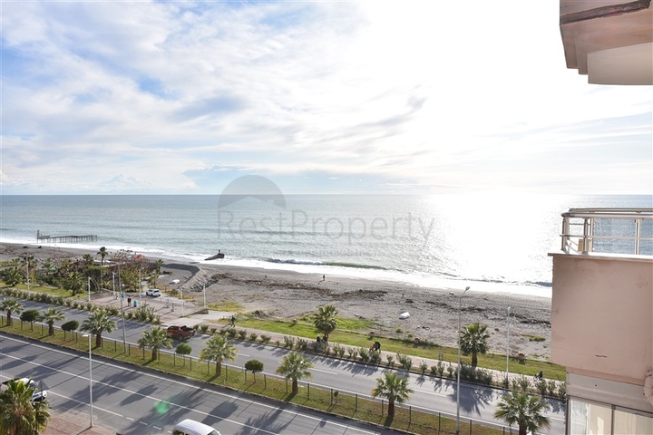 اطلالة بحرية - شقة غرفتين وصالة - ضمن مجمع اول صف على البحر - في مهموتلار / الانيا 