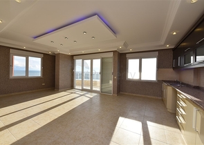 اطلالة بحرية - شقة غرفتين وصالة - ضمن مجمع اول صف على البحر - في مهموتلار / الانيا 