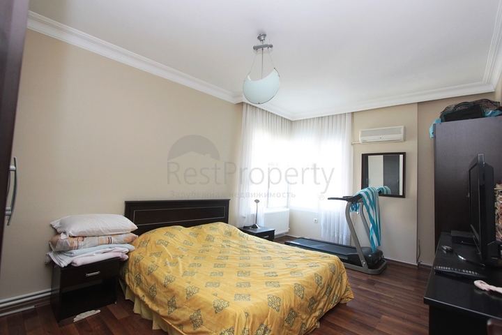 3 + 1 شقة مطلة على البحر في كونيالتي أنطاليا 100 م إلى الشواطئ