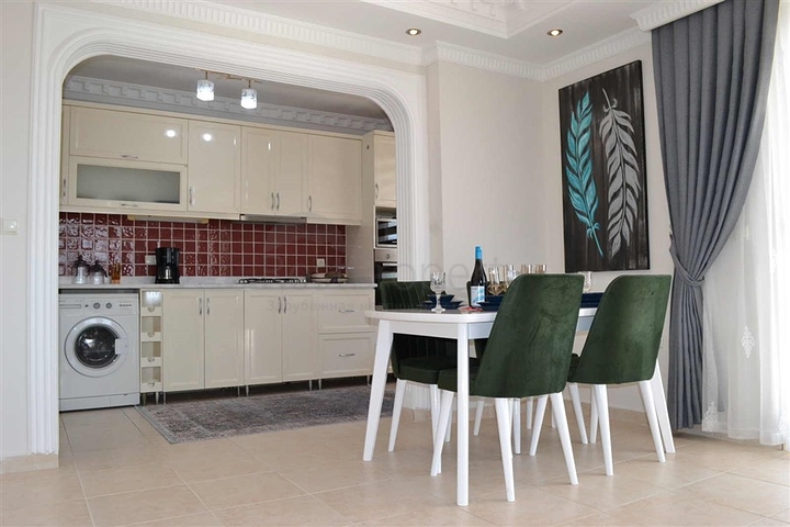 اطلالة بحر - سعر مناسب - شقة مفروشة 2 غرفة وصالة - في مهموتلار / الانيا 