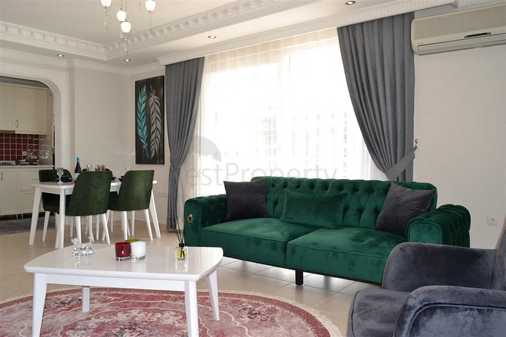 اطلالة بحر - سعر مناسب - شقة مفروشة 2 غرفة وصالة - في مهموتلار / الانيا 