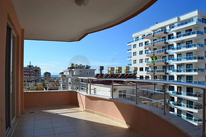 اطلالة بحر - سعر مناسب - شقة مفروشة 2 غرفة وصالة - في مهموتلار / الانيا 