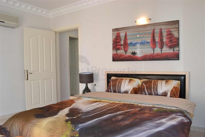 اطلالة بحر - سعر مناسب - شقة مفروشة 2 غرفة وصالة - في مهموتلار / الانيا 