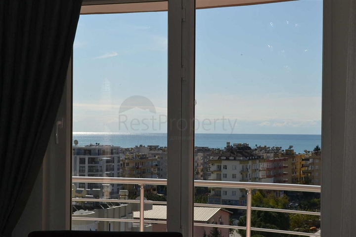 اطلالة بحر - سعر مناسب - شقة مفروشة 2 غرفة وصالة - في مهموتلار / الانيا 