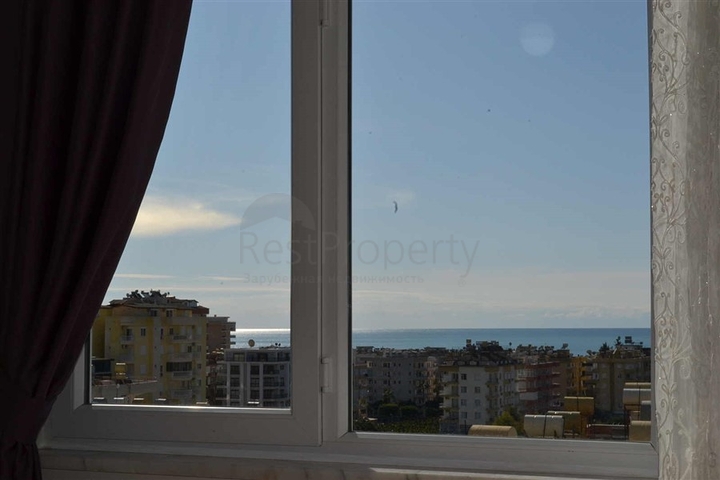 اطلالة بحر - سعر مناسب - شقة مفروشة 2 غرفة وصالة - في مهموتلار / الانيا 