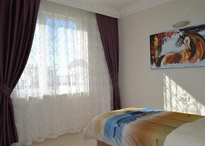 اطلالة بحر - سعر مناسب - شقة مفروشة 2 غرفة وصالة - في مهموتلار / الانيا 