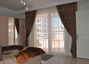 اطلالة بحر - سعر مناسب - شقة مفروشة 2 غرفة وصالة - في مهموتلار / الانيا 