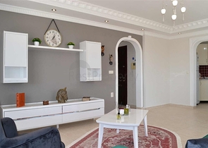 اطلالة بحر - سعر مناسب - شقة مفروشة 2 غرفة وصالة - في مهموتلار / الانيا 