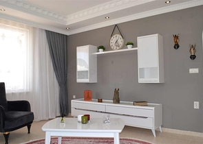 اطلالة بحر - سعر مناسب - شقة مفروشة 2 غرفة وصالة - في مهموتلار / الانيا 