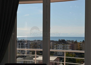 اطلالة بحر - سعر مناسب - شقة مفروشة 2 غرفة وصالة - في مهموتلار / الانيا 