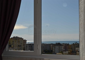 اطلالة بحر - سعر مناسب - شقة مفروشة 2 غرفة وصالة - في مهموتلار / الانيا 