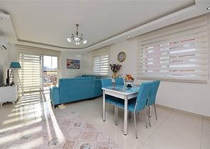 شقة مفروشة - تصميم غرفة وصالة - في مهموتلار / الانيا 