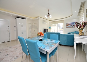 شقة مفروشة - تصميم غرفة وصالة - في مهموتلار / الانيا 