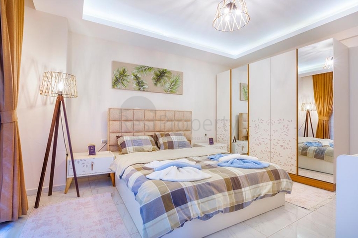 شقة مفروشة -  تصميم غرفتين وصالة - في مهموتلار / الانيا 