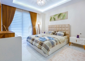 شقة مفروشة -  تصميم غرفتين وصالة - في مهموتلار / الانيا 