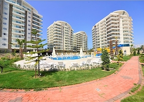 شقة غرفة وصالة - مفروشة - ضمن مجمع 5 نجوم - في منطقة افسلار / الانيا 