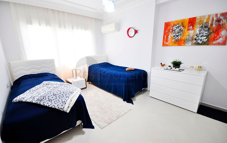 شقة عائلية واسعة - مع الاثاث - تصميم 2 غرفة وصالة - مهموتلار / الانيا 