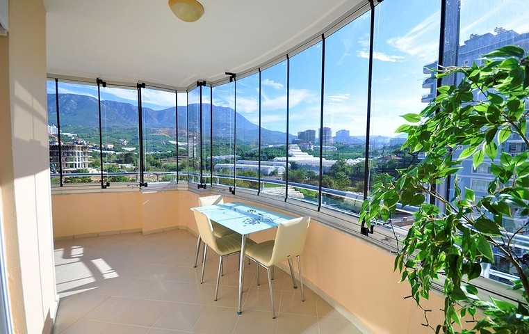 شقة عائلية واسعة - مع الاثاث - تصميم 2 غرفة وصالة - مهموتلار / الانيا 