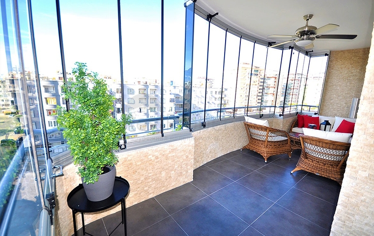 شقة عائلية واسعة - مع الاثاث - تصميم 2 غرفة وصالة - مهموتلار / الانيا 